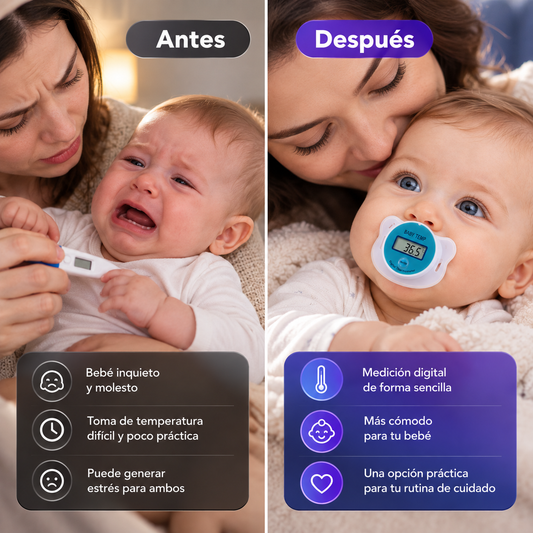 Chupete Termómetro Digital para Bebés