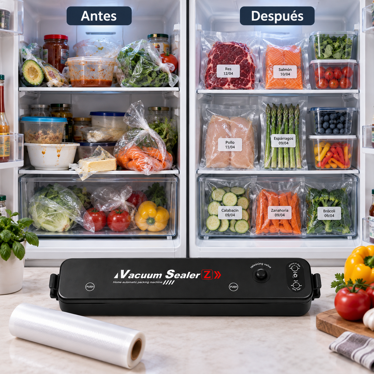Selladora al Vacío para Alimentos