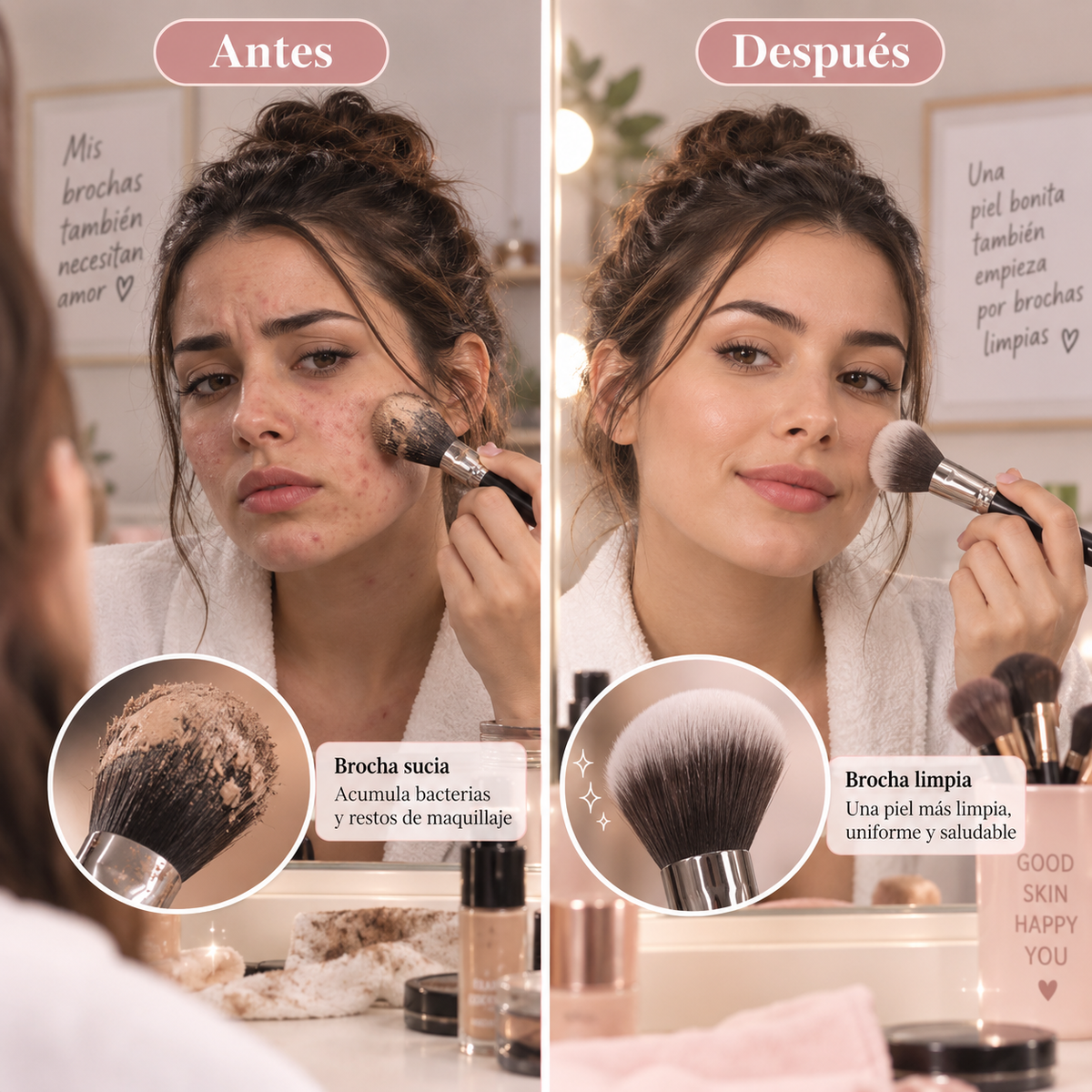 Limpiador Automático de Brochas de Maquillaje