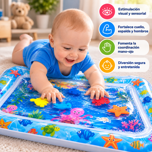 Alfombra de Agua Sensorial para Bebés | Juego y Estimulación