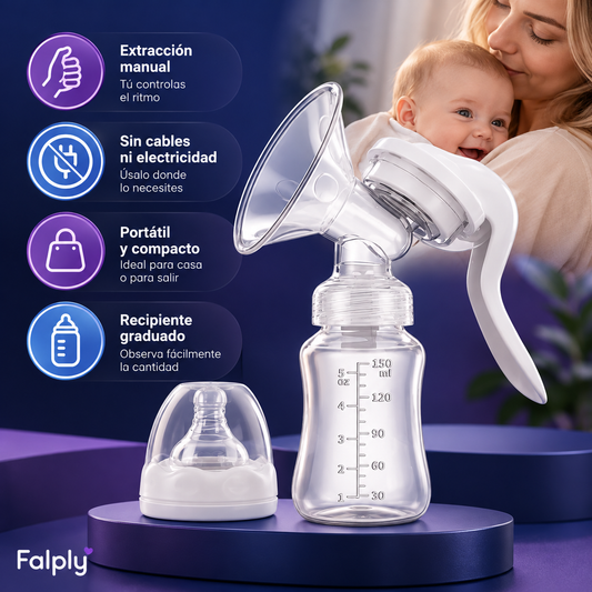 Extractor de Leche Manual Portátil | Comodidad a Tu Ritmo