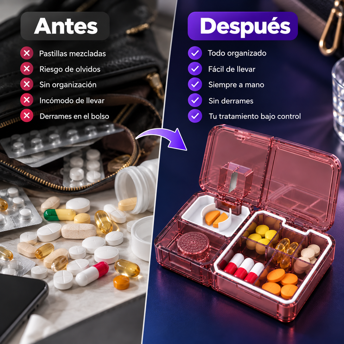 Pastillero Inteligente de Bolsillo