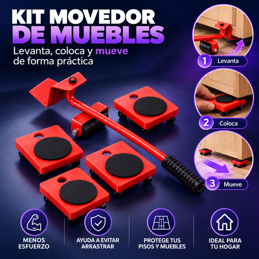 Kit Movedor de Muebles con Palanca
