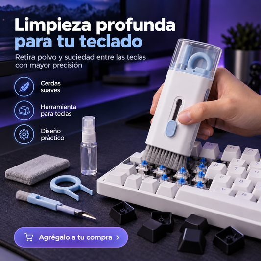 Cepillo de Limpieza de Precisión | Para Teclados y Rincones Difíciles