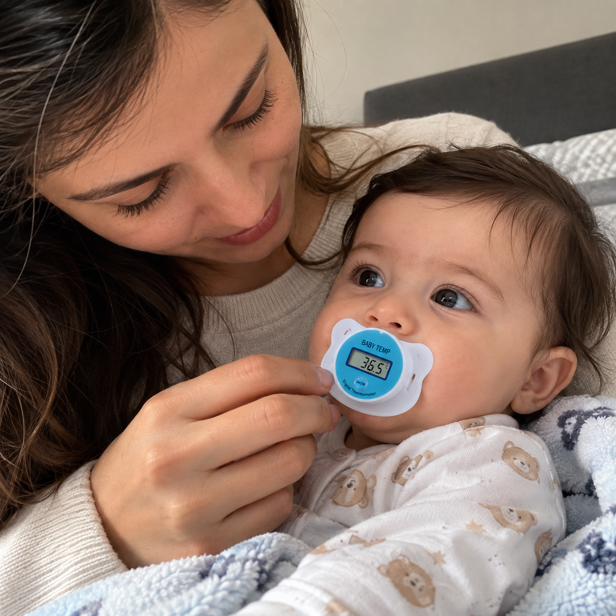 Chupete Termómetro Digital para Bebés