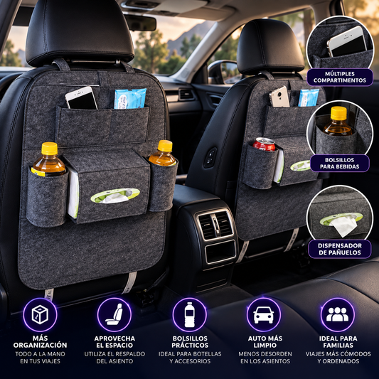 Organizador para Asiento de Auto | Más Orden y Comodidad en Cada Viaje