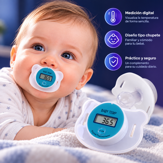 Chupete Termómetro Digital para Bebés